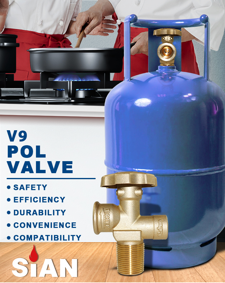 SiAN V9S4 液化石油气钢瓶 POL 阀门 (1)