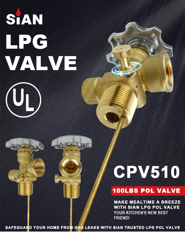 Sian LPG 100磅气缸CPV510 Pol Valve（1）