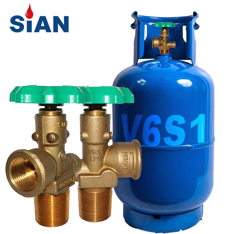 SiAN 制造商液化石油气气瓶丙烷罐 POL 阀门 V6S1 17bar 适用于菲律宾