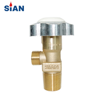 SiAN 工业黄铜氩气瓶手轮阀，具有 TPED 认证