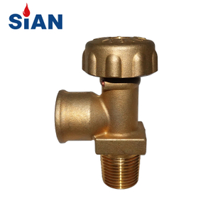 SIAN 黄铜手轮 25bar LPG 气瓶控制 POL 阀门